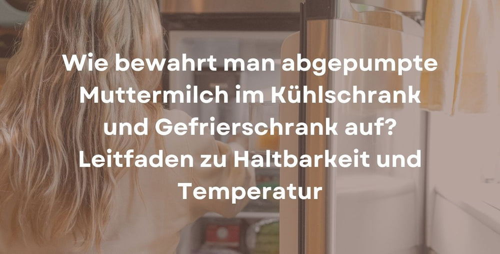 Wie bewahrt man abgepumpte Muttermilch im Kühlschrank und Gefrierschrank auf? Leitfaden zu Haltbarkeit und Temperatur