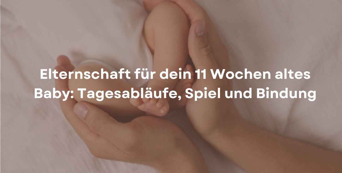 Elternschaft für dein 11 Wochen altes Baby: Tagesabläufe, Spiel und Bindung