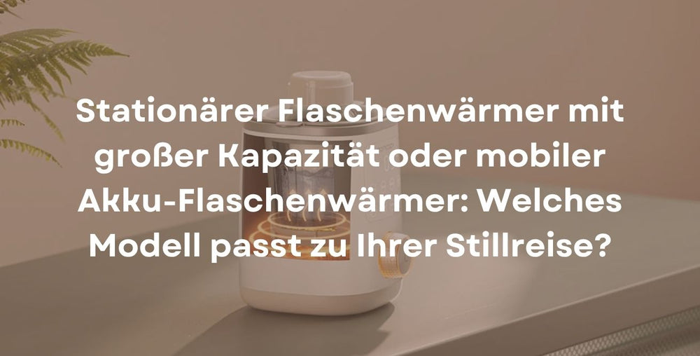 Stationärer Flaschenwärmer mit großer Kapazität oder mobiler Akku-Flaschenwärmer: Welches Modell passt zu Ihrer Stillreise?