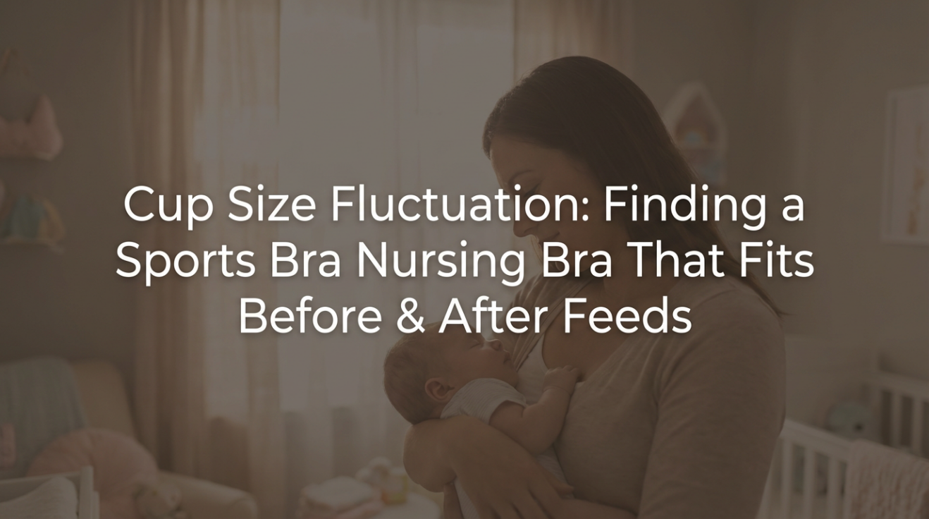 Cup Size Fluctuation: Finding a Sports Bra Nursing Bra That Fits Before & After Feeds