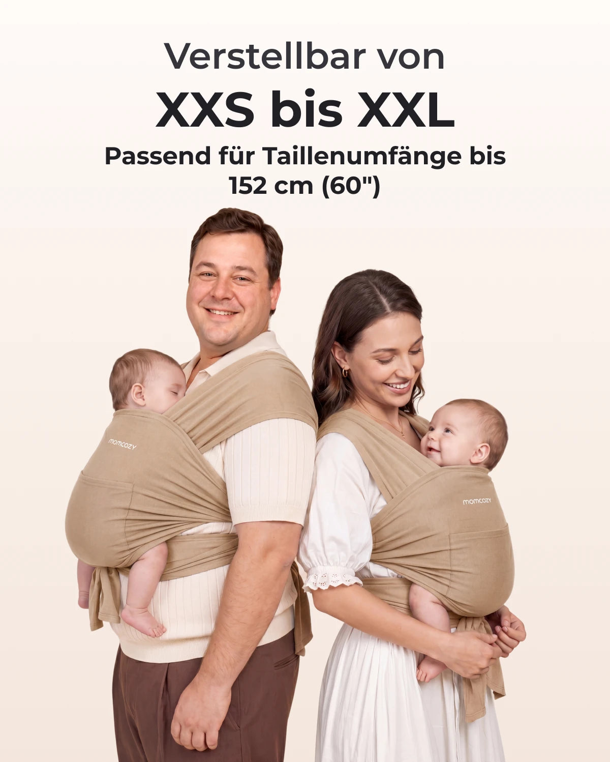 Easy to Wear Hands Free - Baby Wrap Carrier