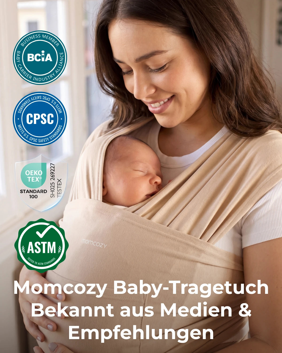 Easy to Wear Hands Free - Baby Wrap Carrier
