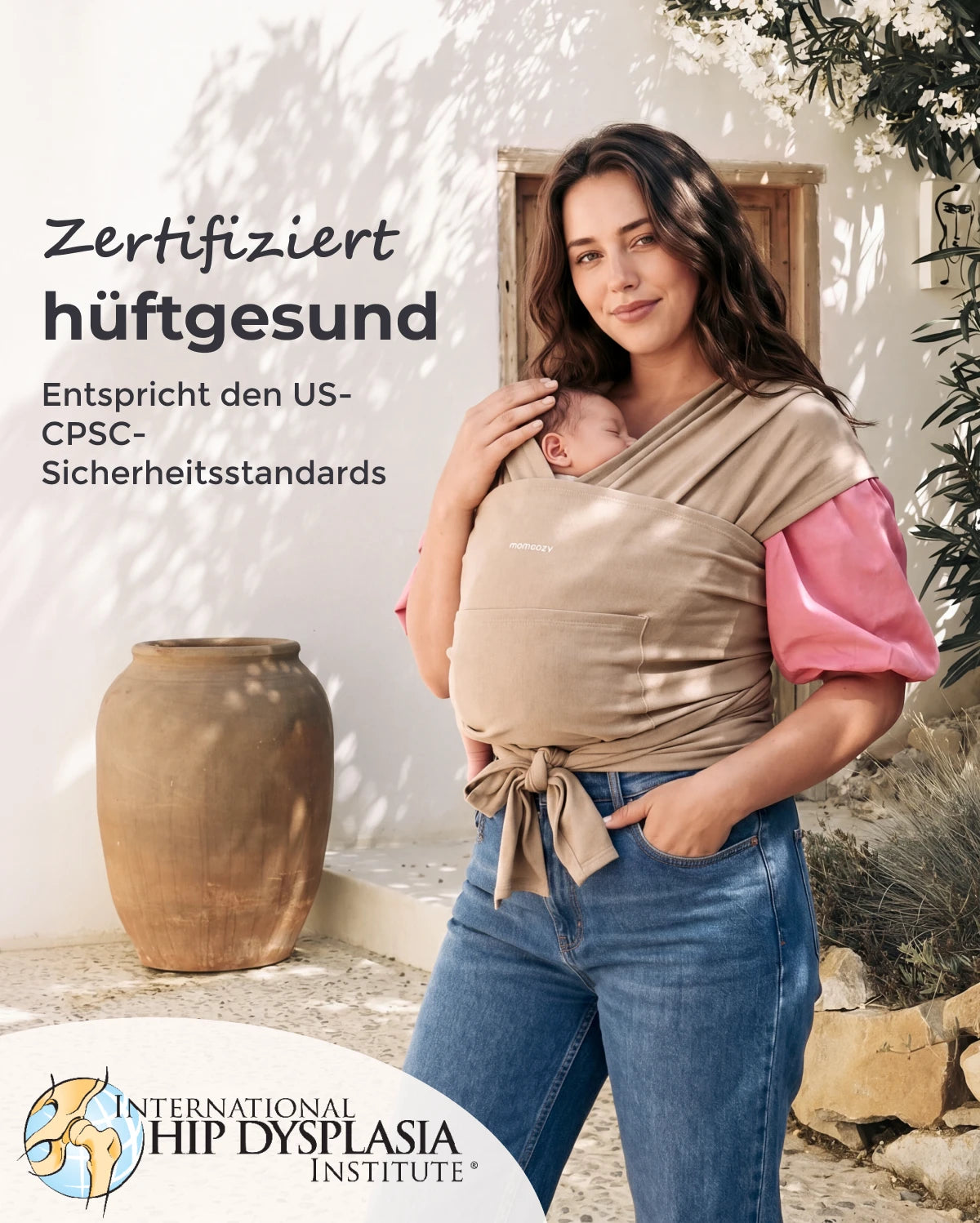 Easy to Wear Hands Free - Baby Wrap Carrier