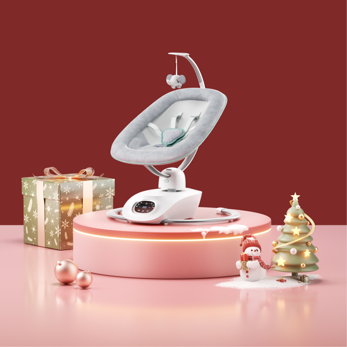 Momcozy CocoSway 3D-Motion Elektrische Babyschaukel