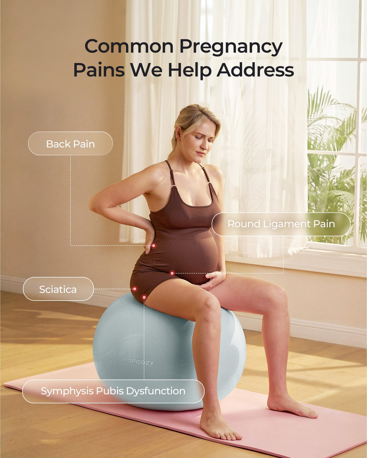BirthEase Pregnancy Ball  Set— Birthing Ball