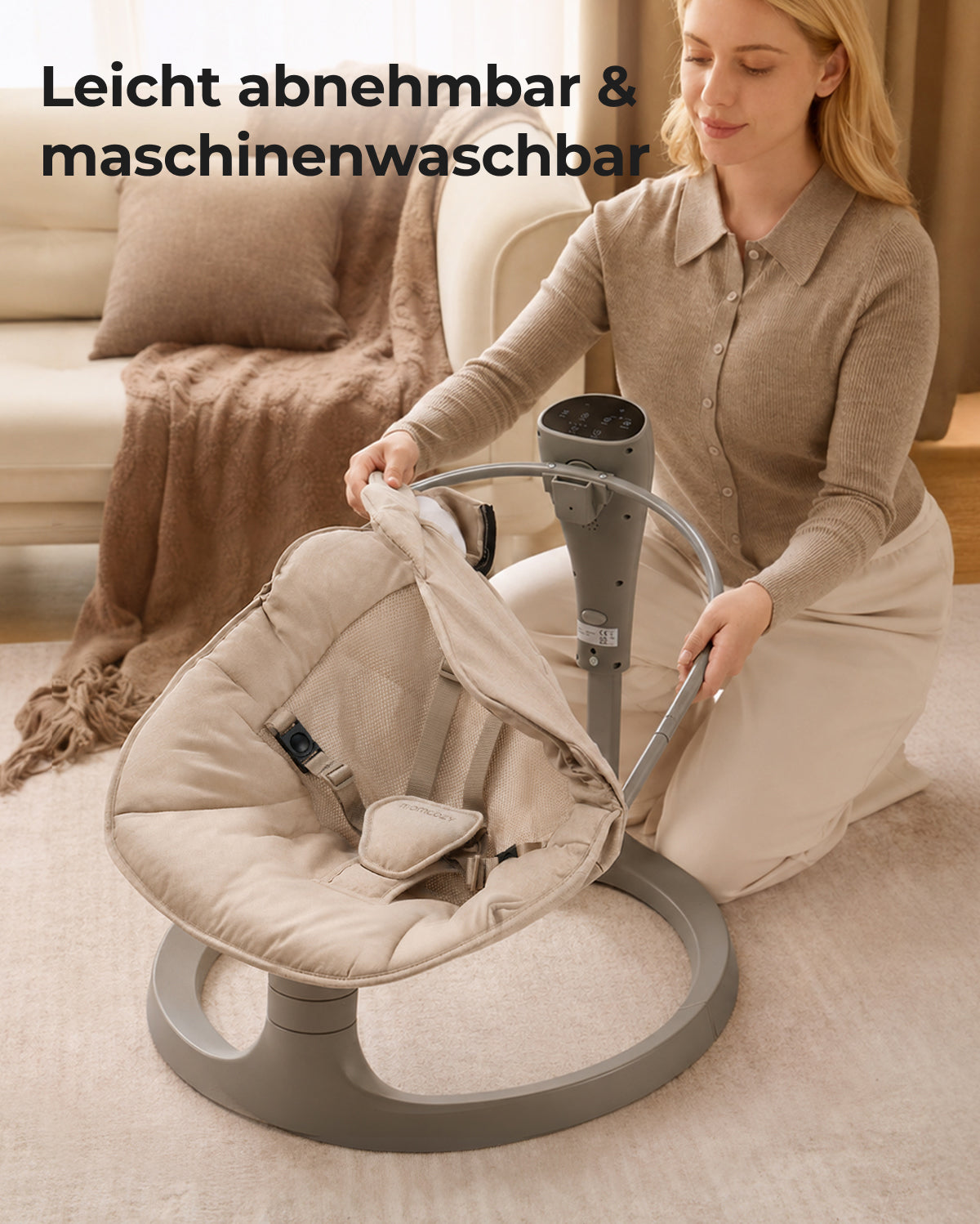 Momcozy 2-in-1 elektrische Babyschaukel