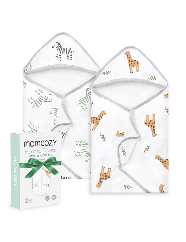 MOMCOZY BABY HOODED TELETEL FÜR NEUBORN DUUBE - 2 Zählung (Packung von 1)