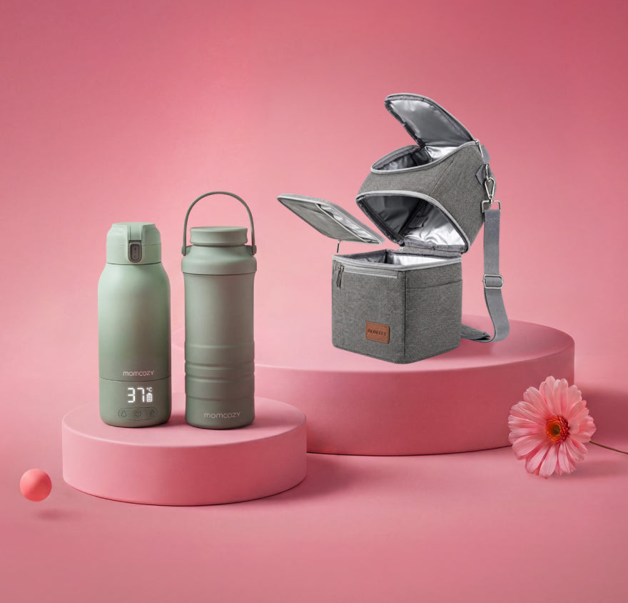 Flaschenwärmer, Flaschenkühler und Kühltasche für Muttermilch