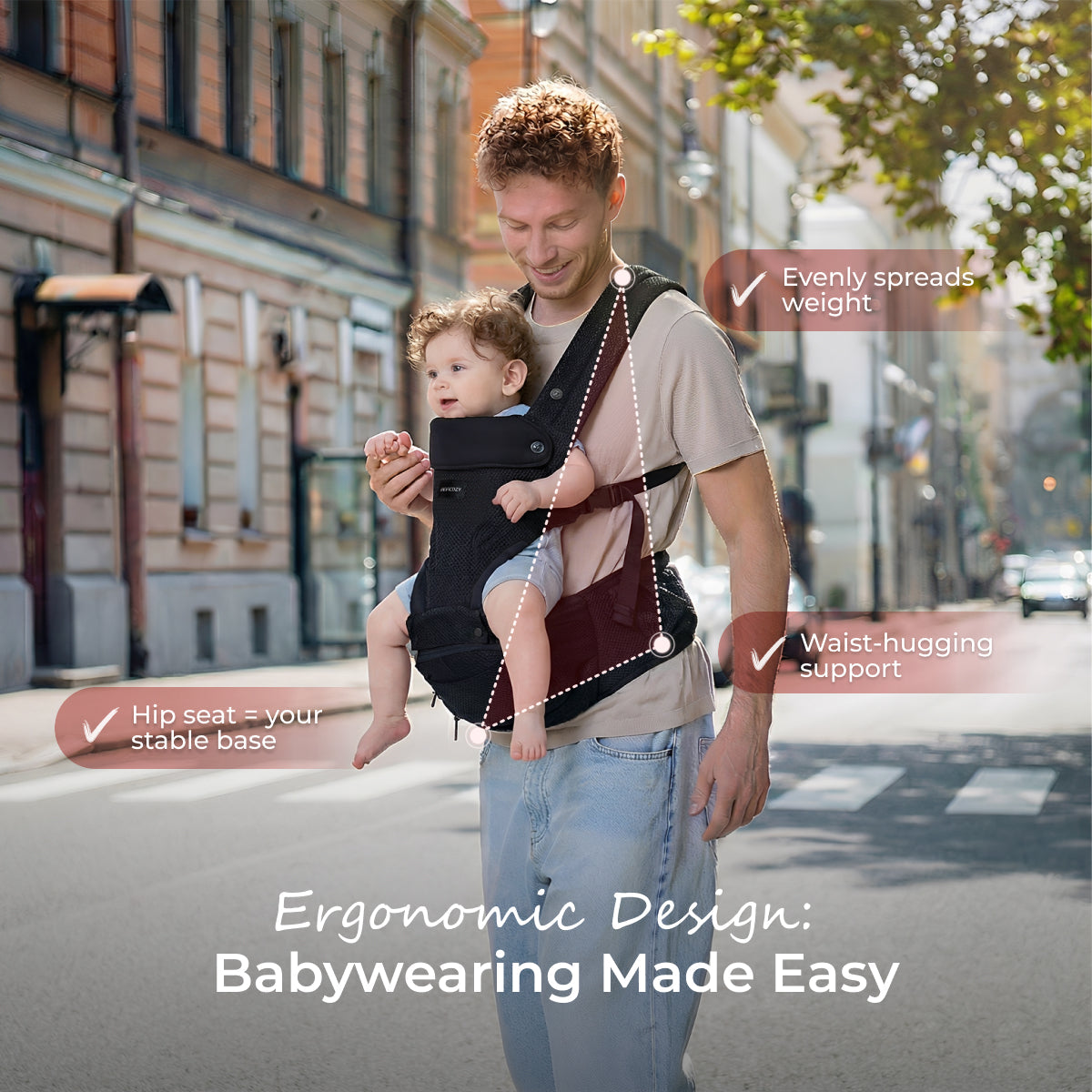 Momcozy Move2Fit Hüftsitztrage