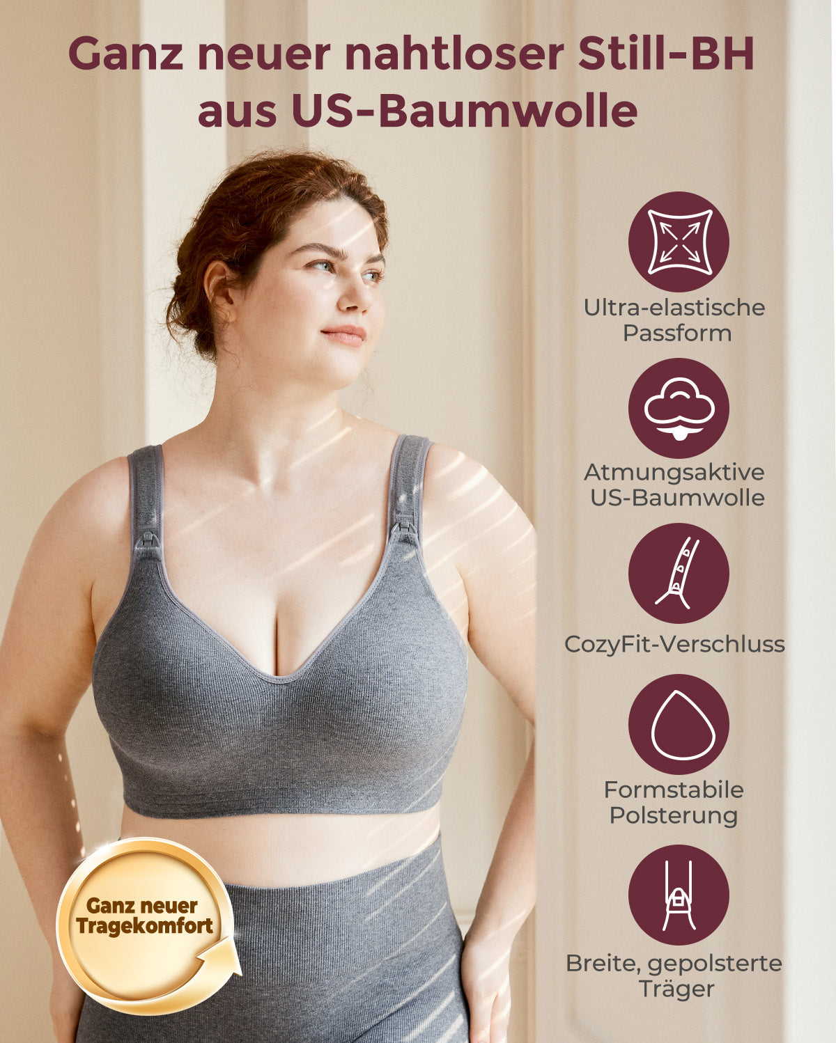 Momcozy Busty Baumwolle Still-BHs