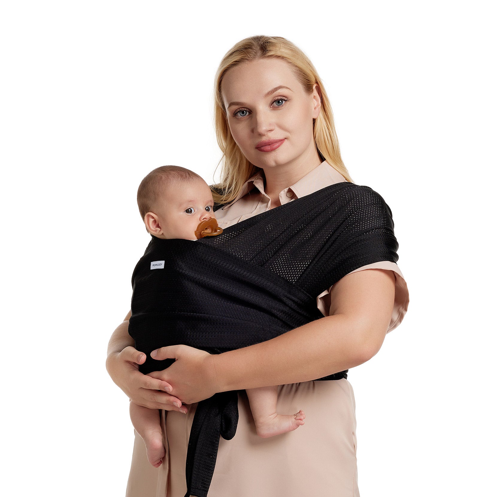 Einfach freihändig zu tragen - Babytragetuch