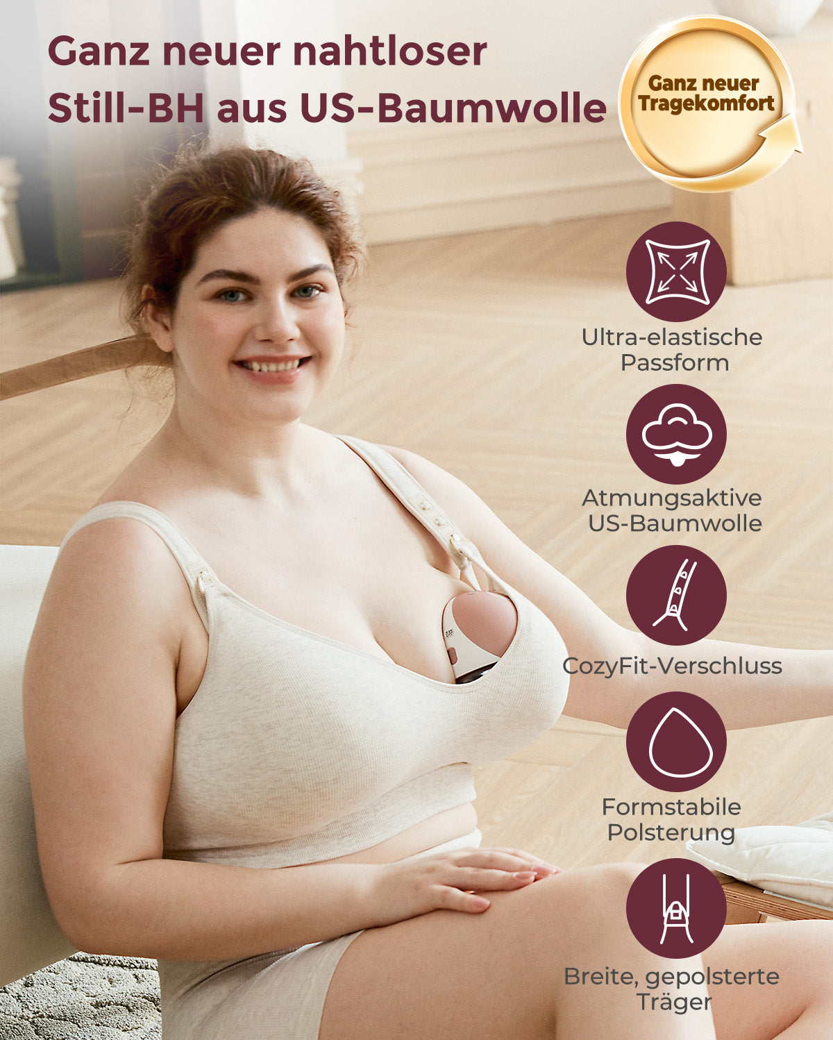 Momcozy Busty Baumwolle Still-BHs