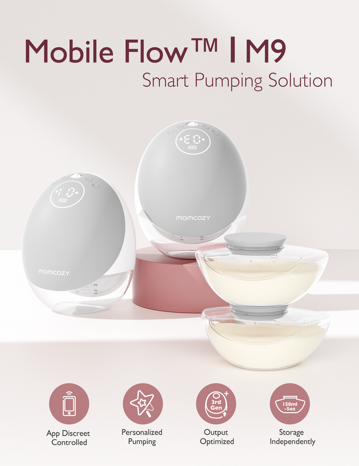 Momcozy Mobile Flow™ Hands-Free Breast Pump-M9 To Keep Milk Clean