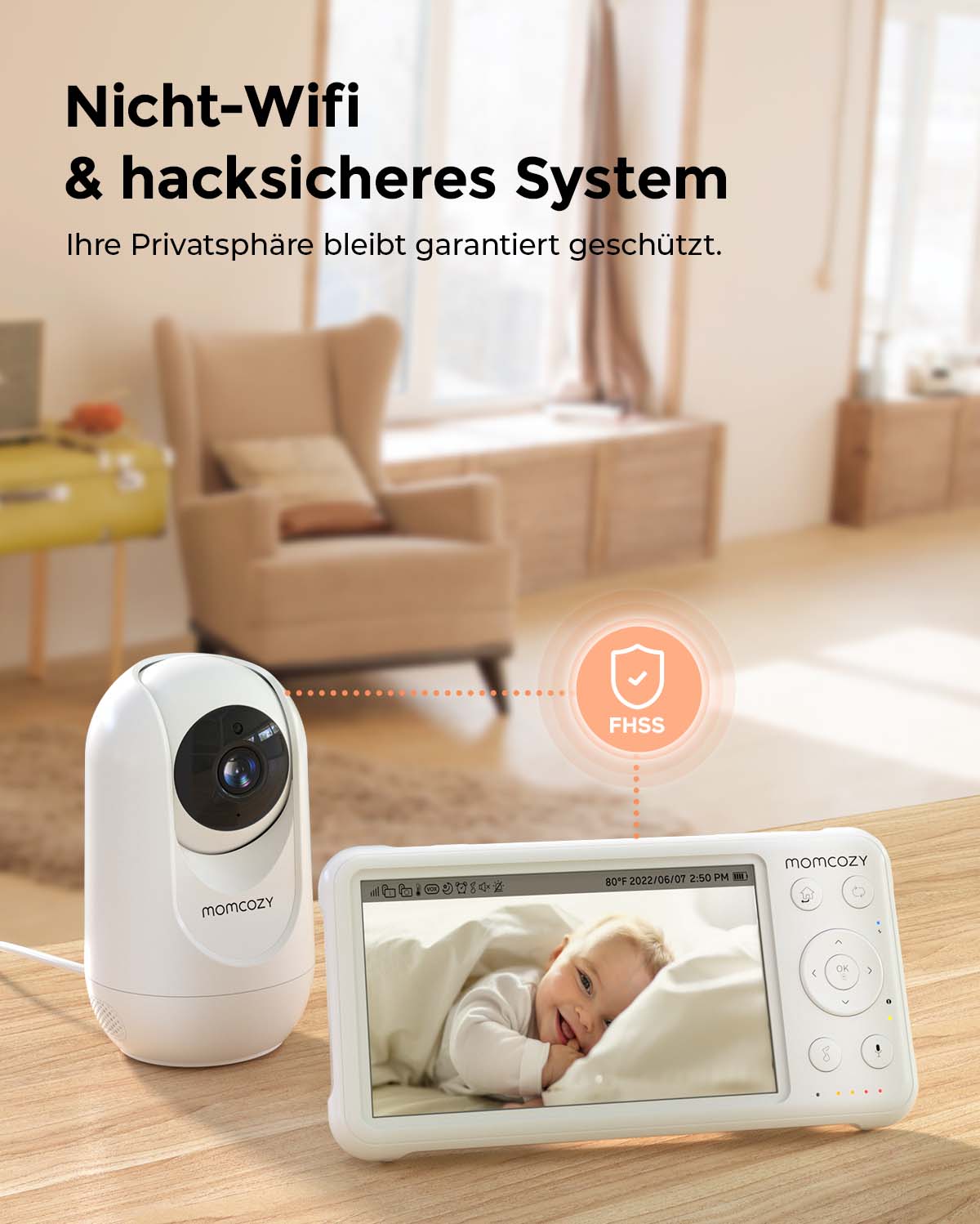 1080P Leistungsstarkes Videobabyphone BM01