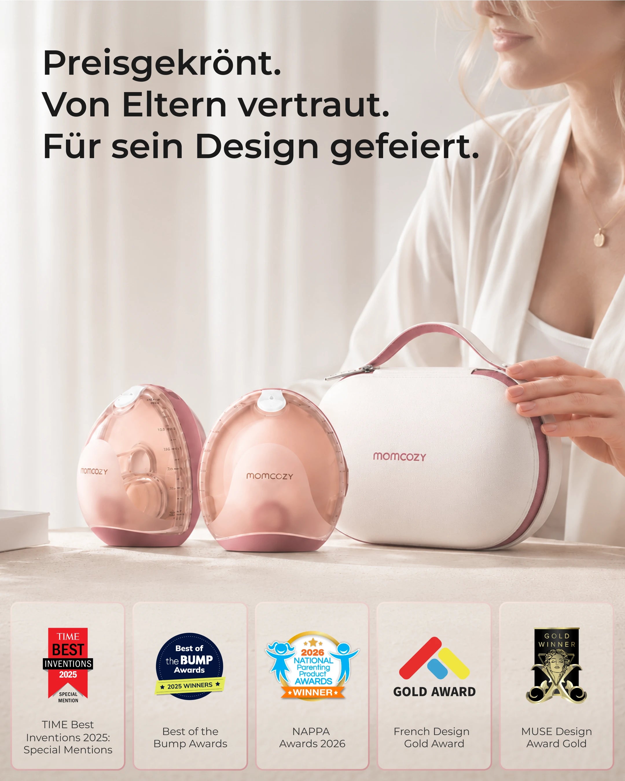 Momcozy Air 1 Ultraflache Milchpumpe