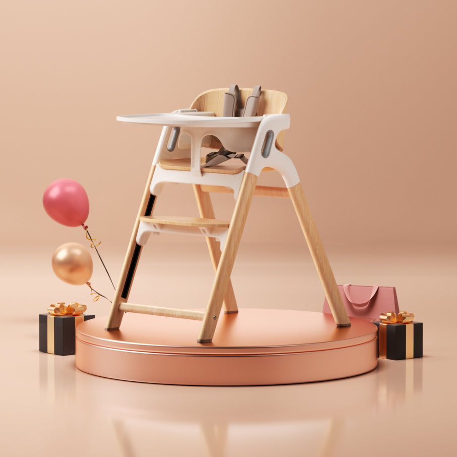 Momcozy DinerPal High Chair and Soft Cushion