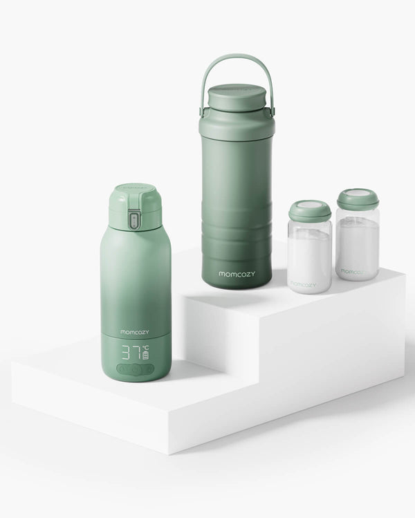 On-the-Go Bundle: Portable Baby Bottle Warmer + 22oz Baby Bottle Cooler