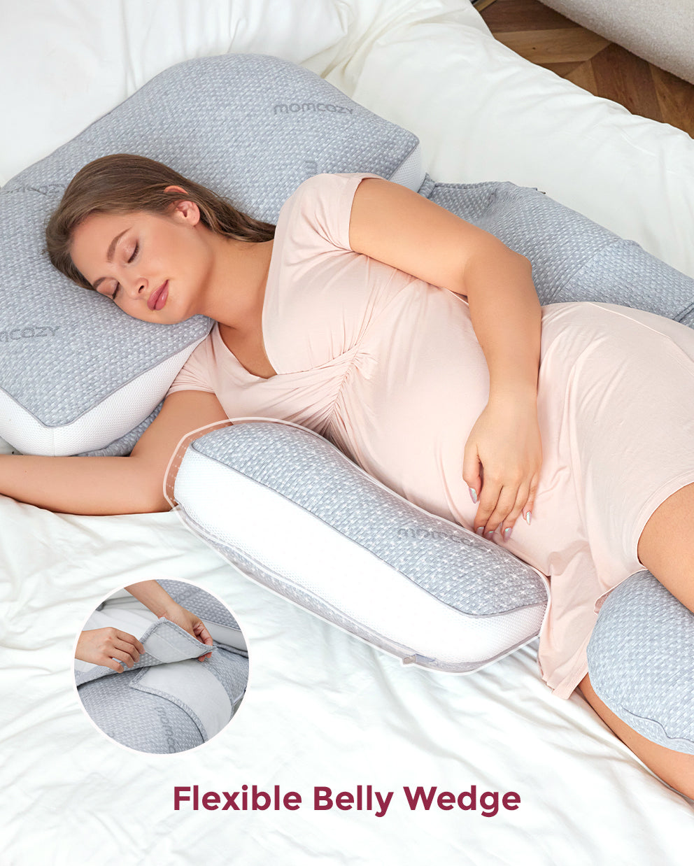 Original Detachable G Shaped Pro Pregnancy Pillow