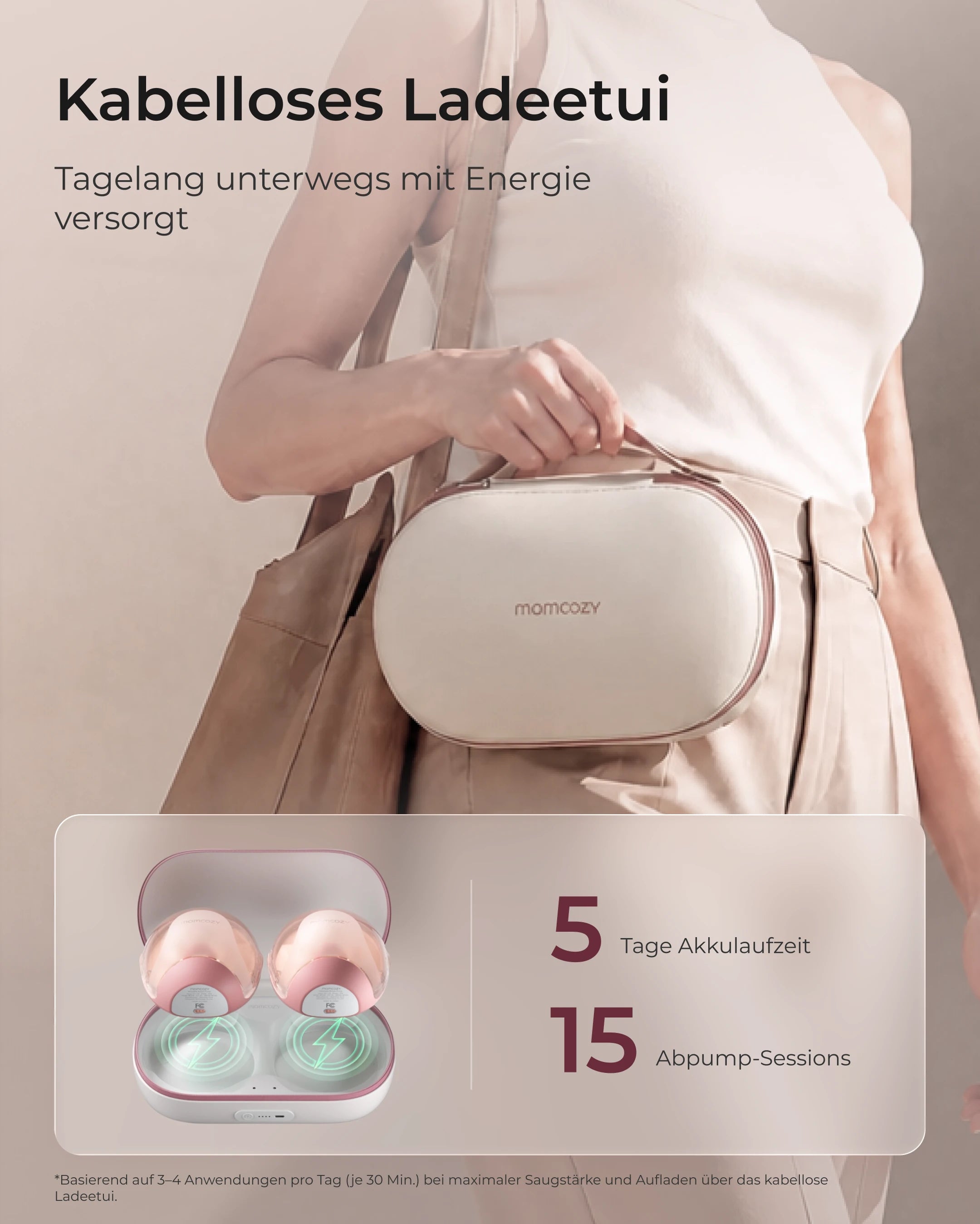 Momcozy Air 1 Ultraflache Milchpumpe