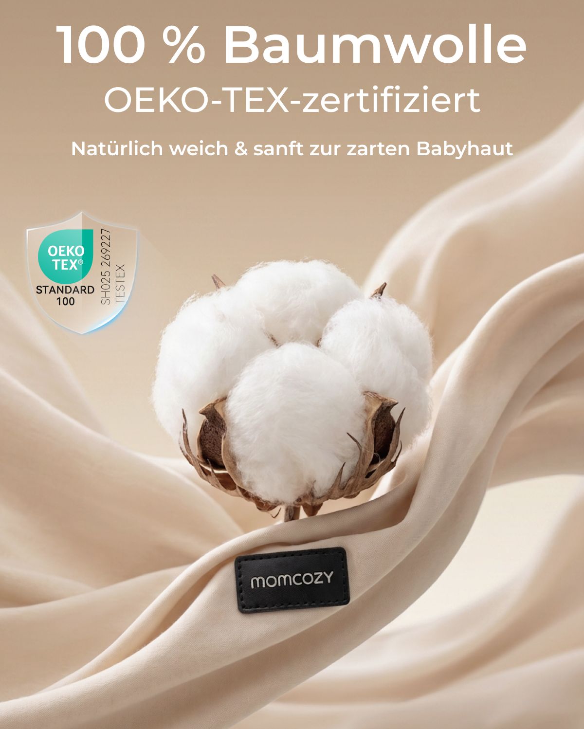 Momcozy PureHug Babytrage - Ergonomisch, gemütlich und federleicht