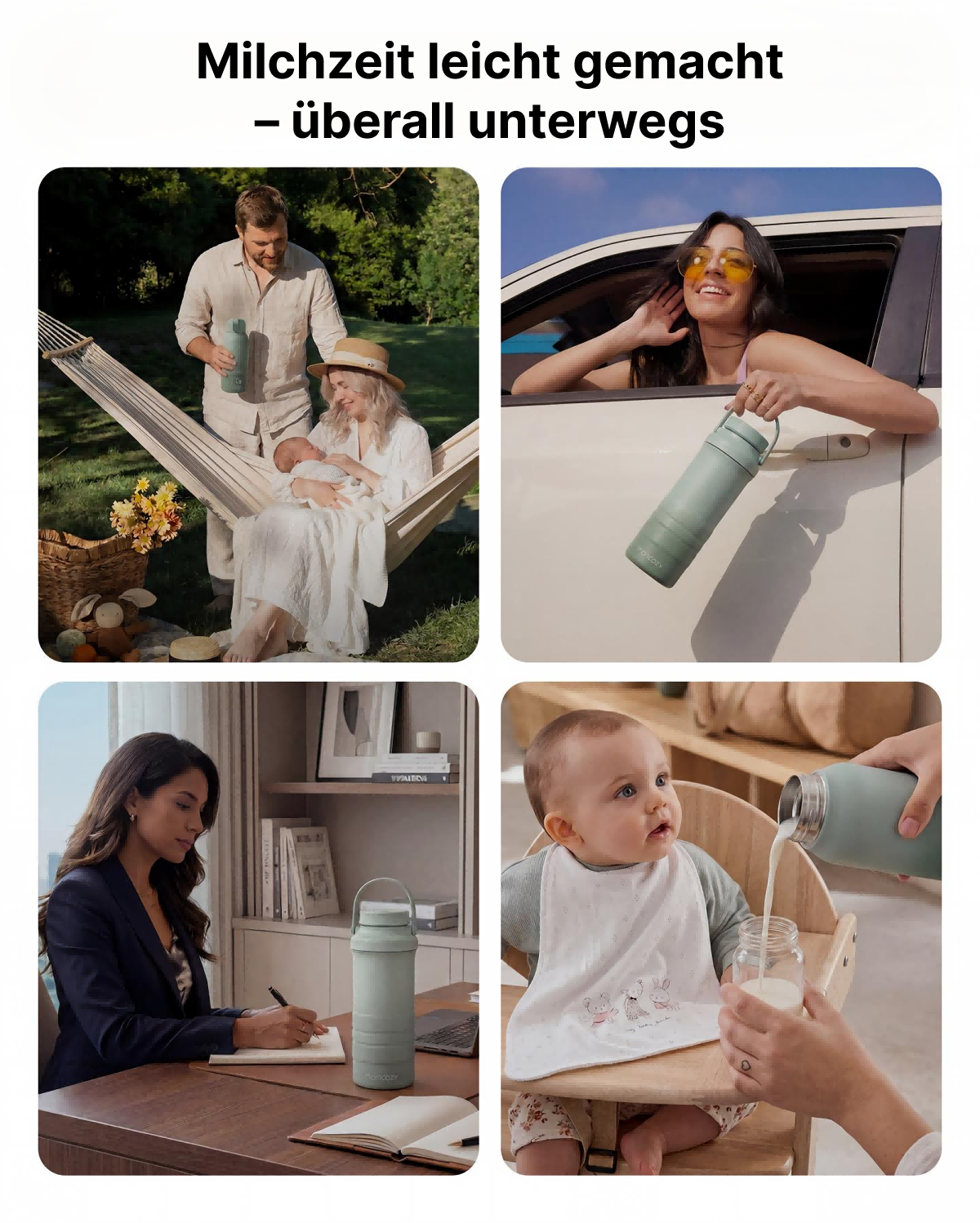 Tragbarer Milchwärmer + 22oz Kühler - On-the-Go Bundle