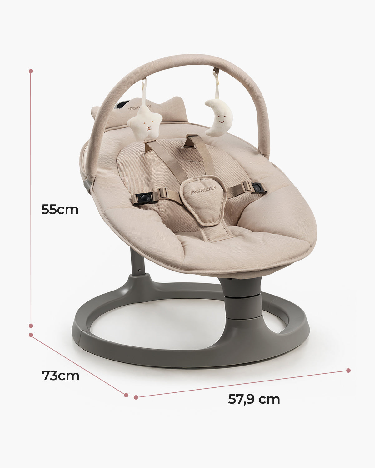 Momcozy 2-in-1 elektrische Babyschaukel