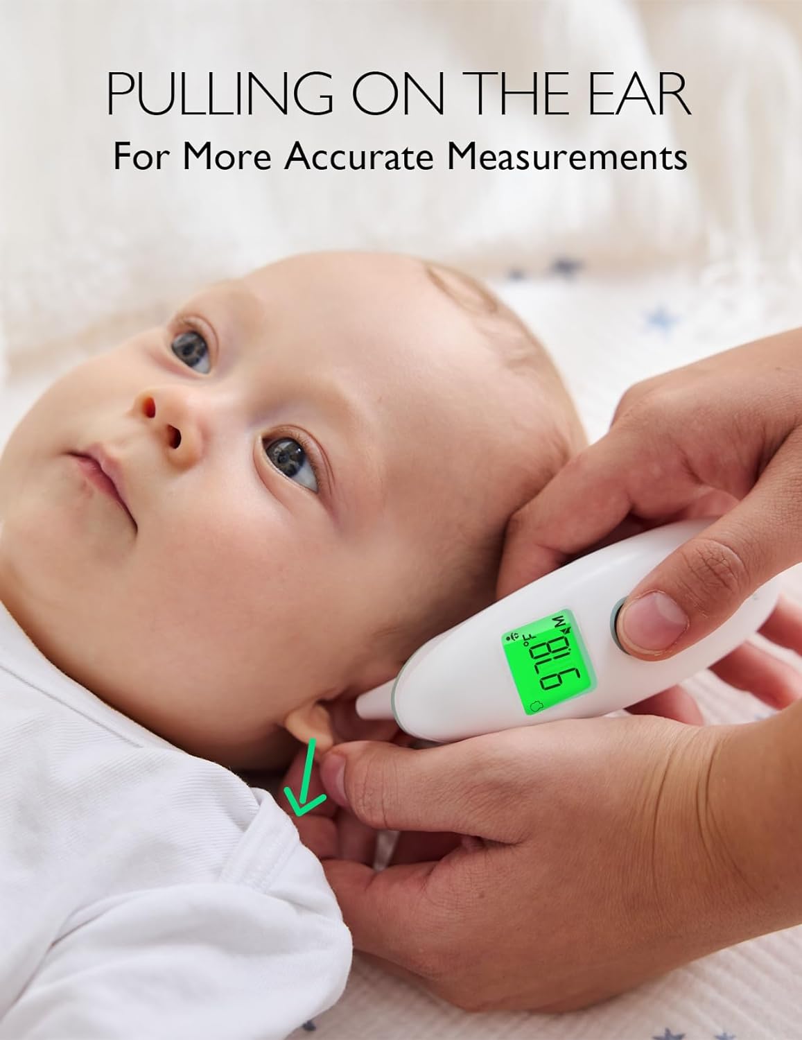 Momcozy Kontaktloses Stirn- und Ohrthermometer