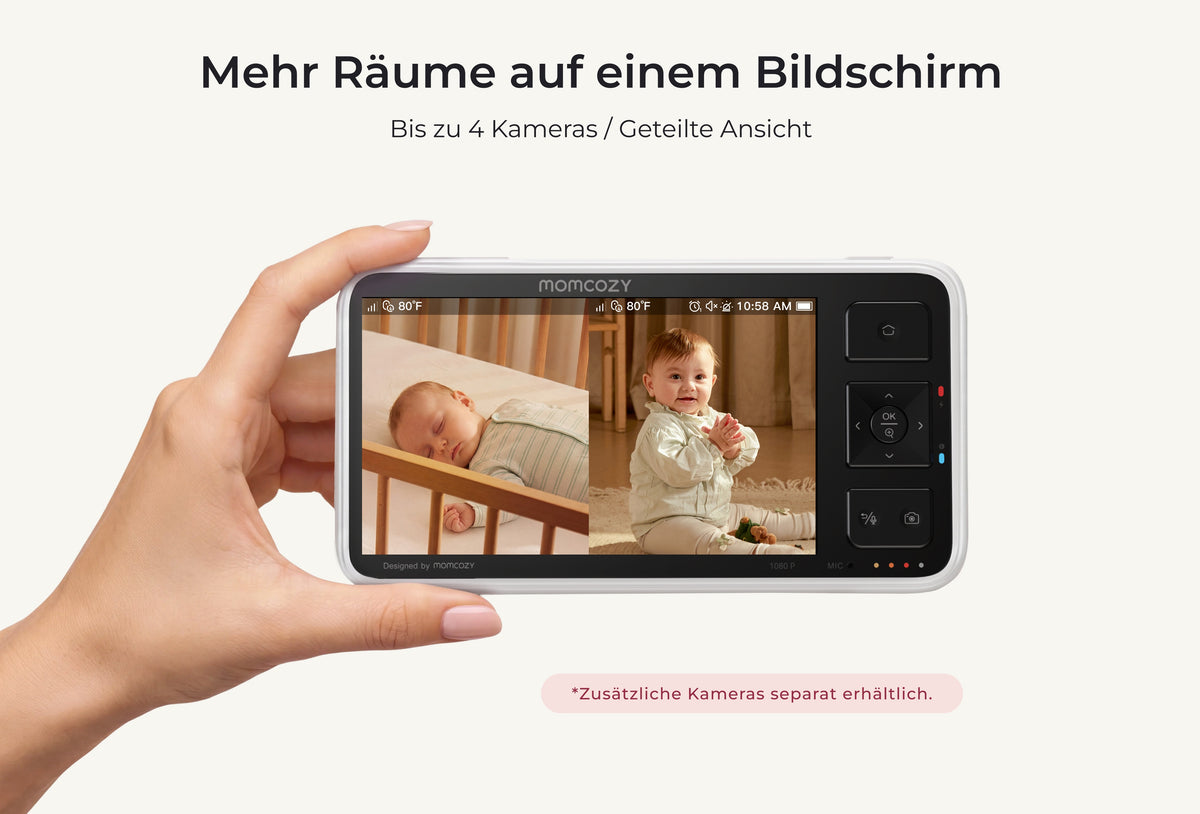 Intelligentes Babyphone ohne WLAN, 5,5 Zoll, Full HD (BM03 schwarz)