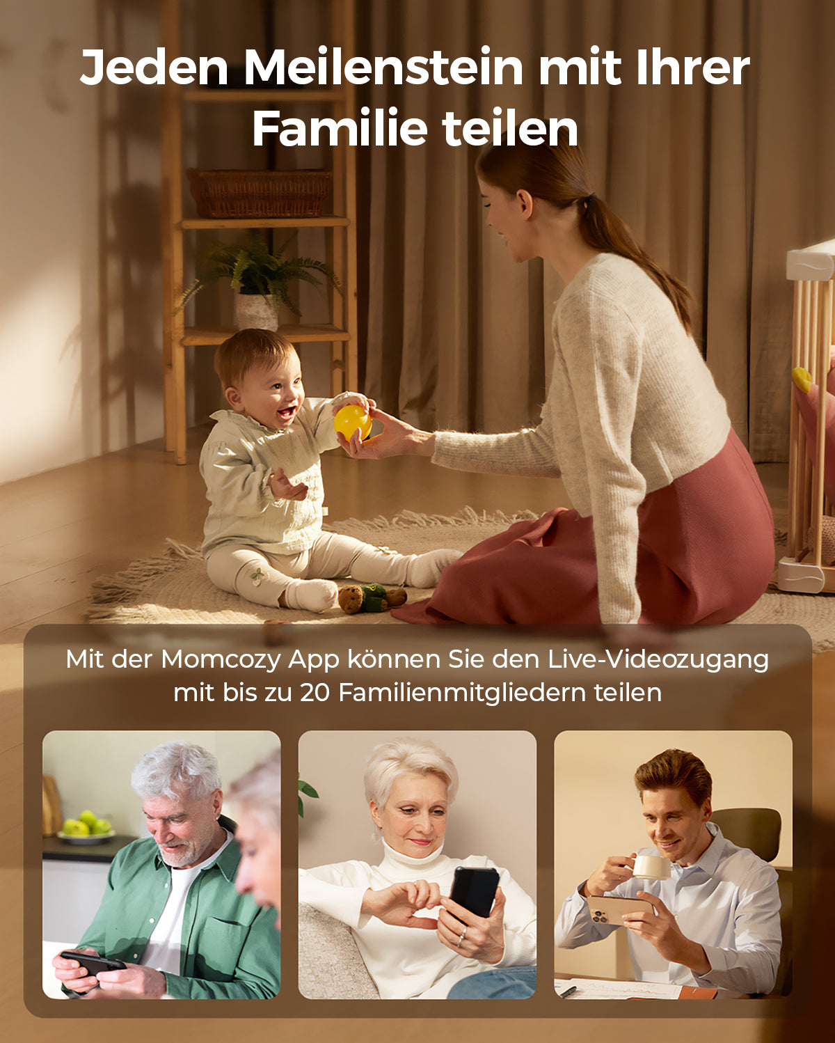 Momcozy 5-Inch Dual-mode Smart Baby Monitor-BM04