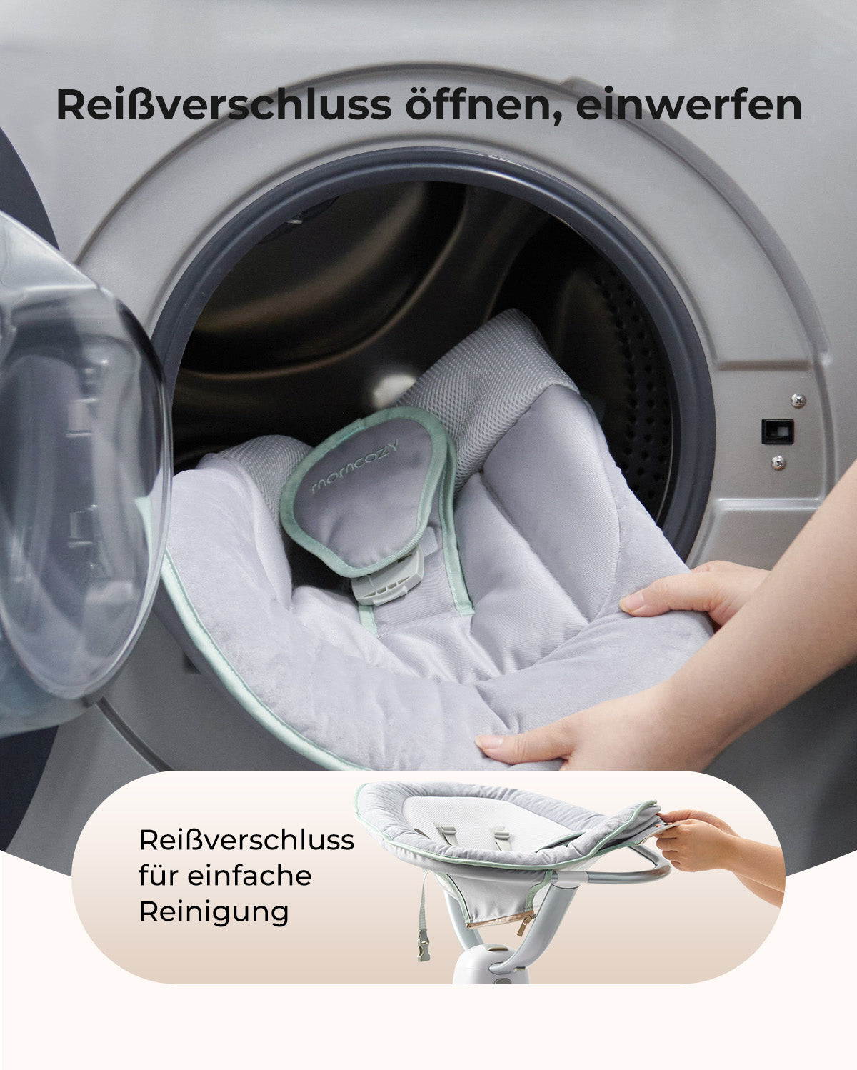 Momcozy CocoSway 3D-Motion Elektrische Babyschaukel