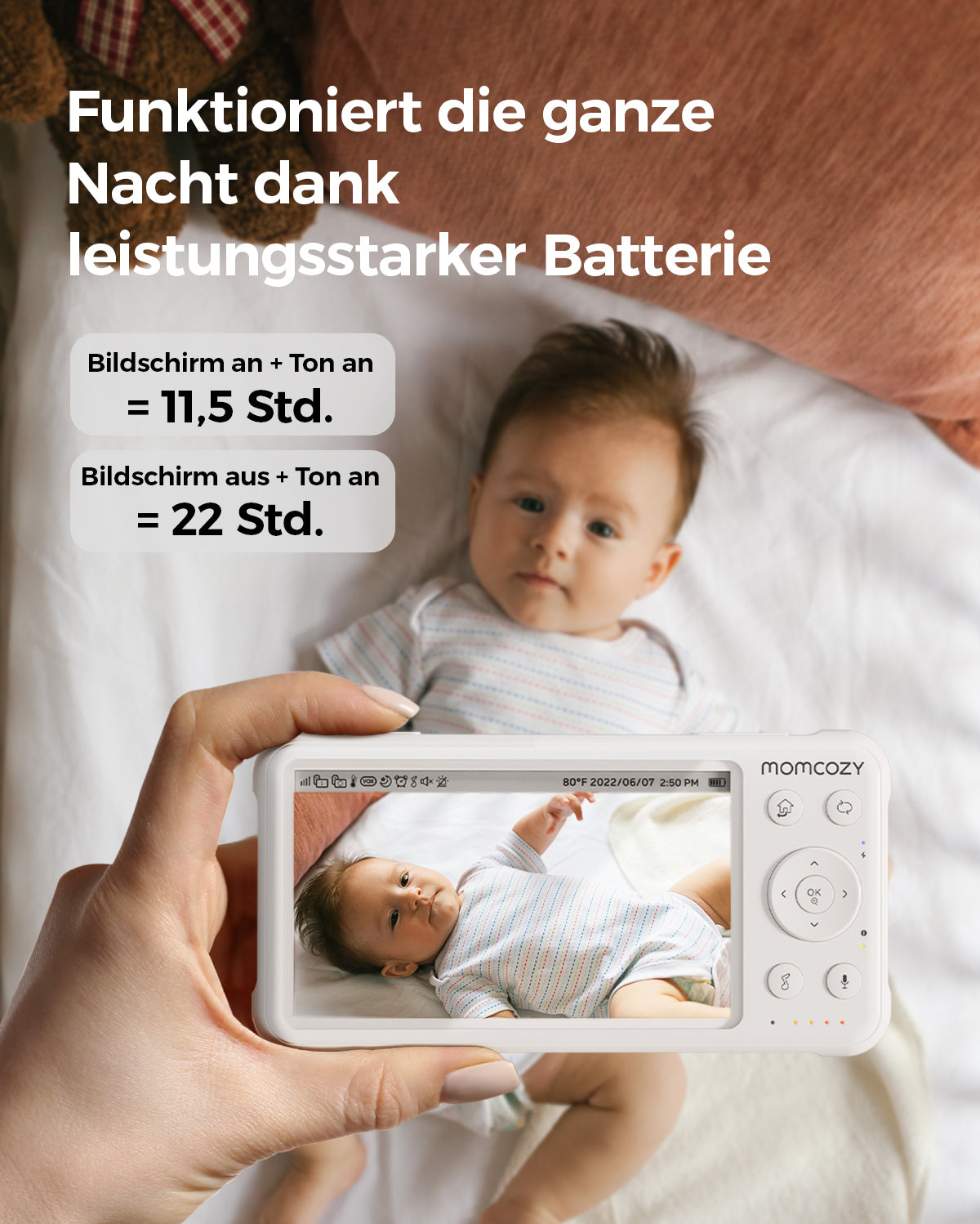 1080P Leistungsstarkes Videobabyphone BM01