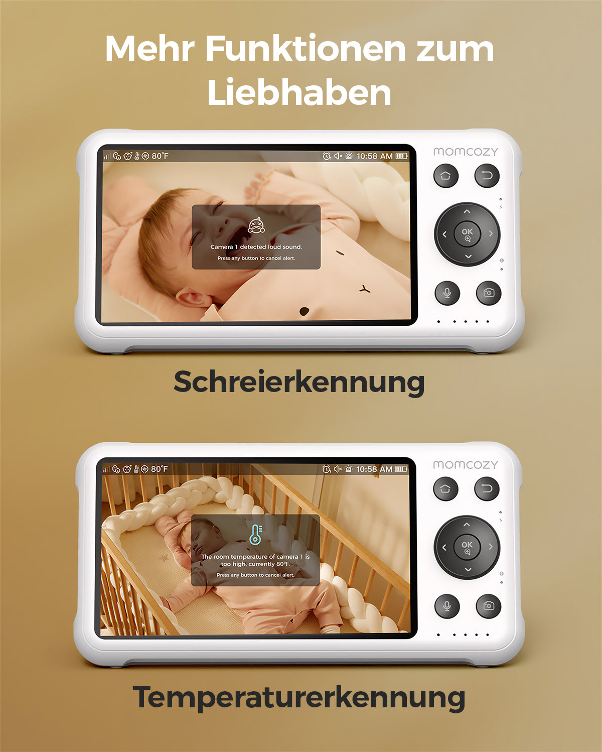 Momcozy 5-Inch Dual-mode Smart Baby Monitor-BM04