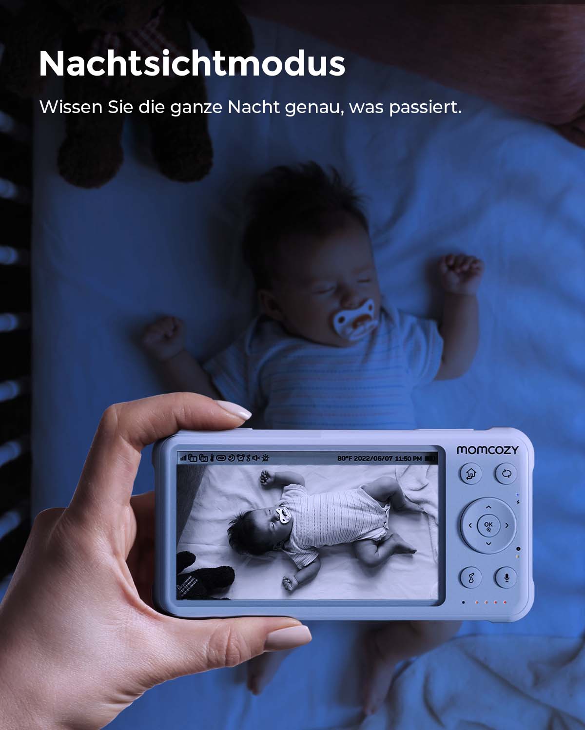 1080P Leistungsstarkes Videobabyphone BM01