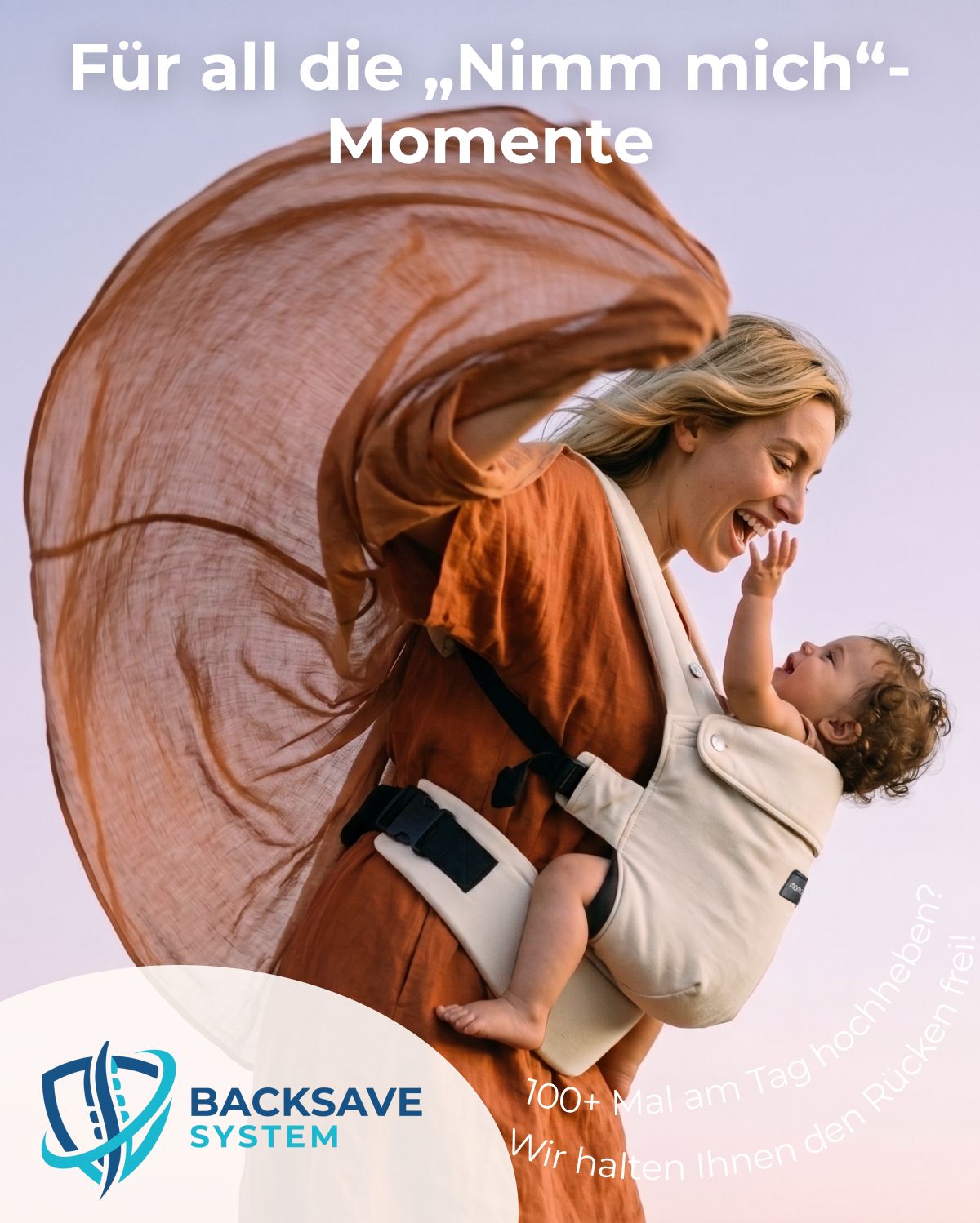 Momcozy PureHug Babytrage - Ergonomisch, gemütlich und federleicht