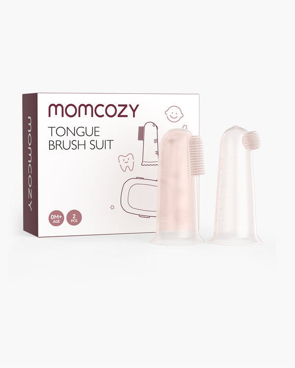 Momcozy Oral Care Series: Baby Finger Toothbrush, Wipes Toothbrush, Tongue Cleaner& Toothbrush