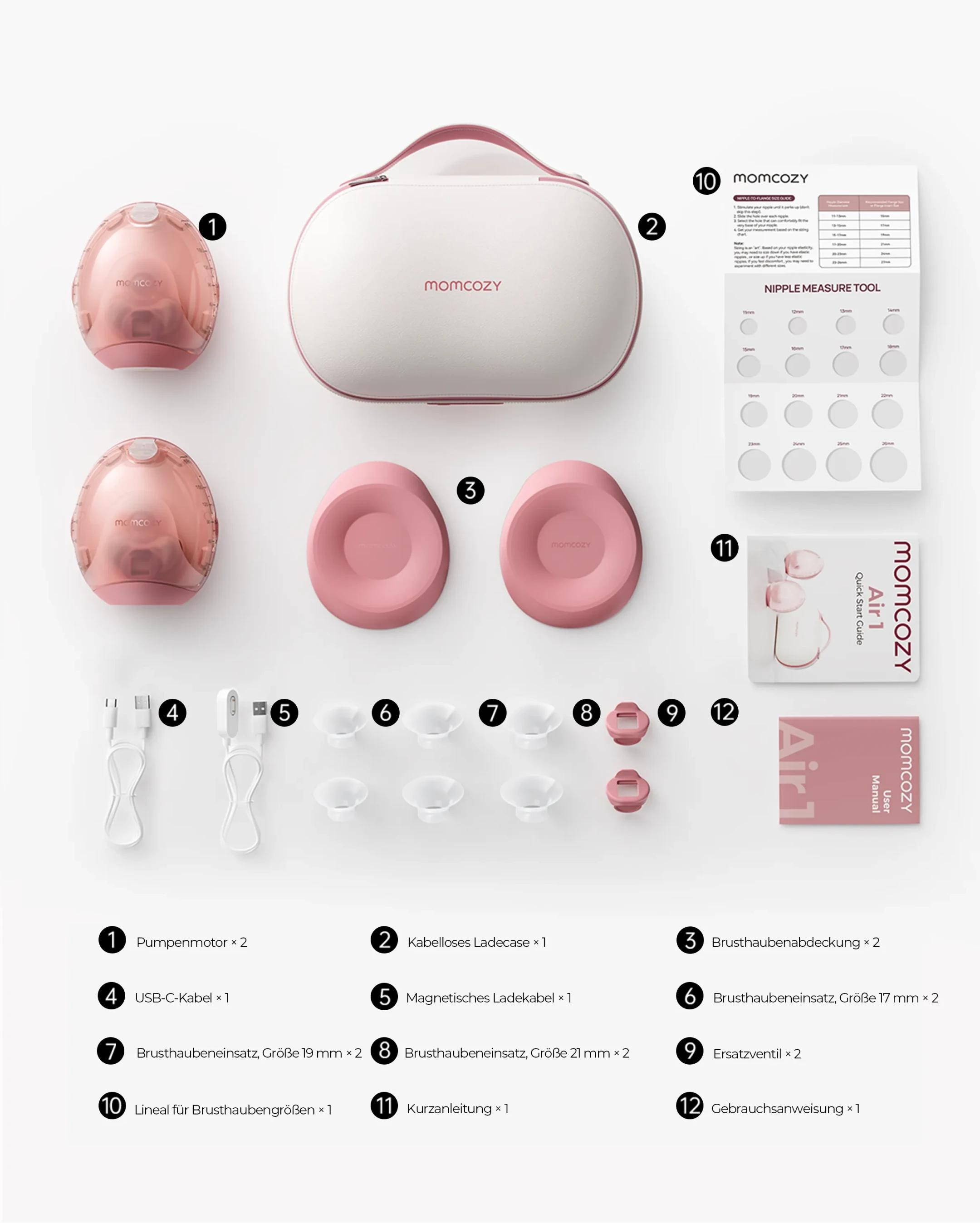 Momcozy Air 1 Ultraflache Milchpumpe
