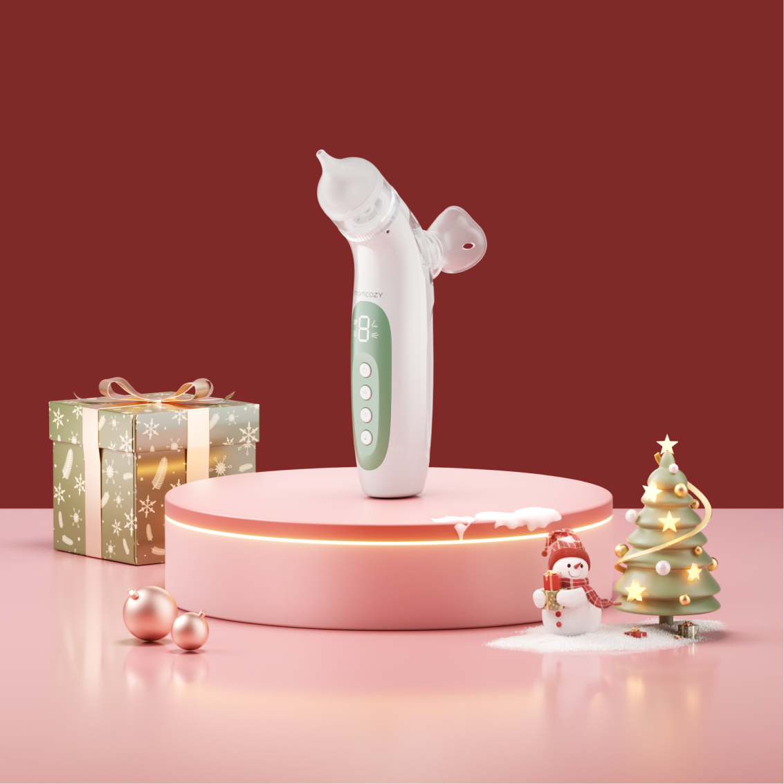 Momcozy BreezyClear™ 2-in-1 Elektrischer Nasensauger mit Sprüh- und Saugfunktion