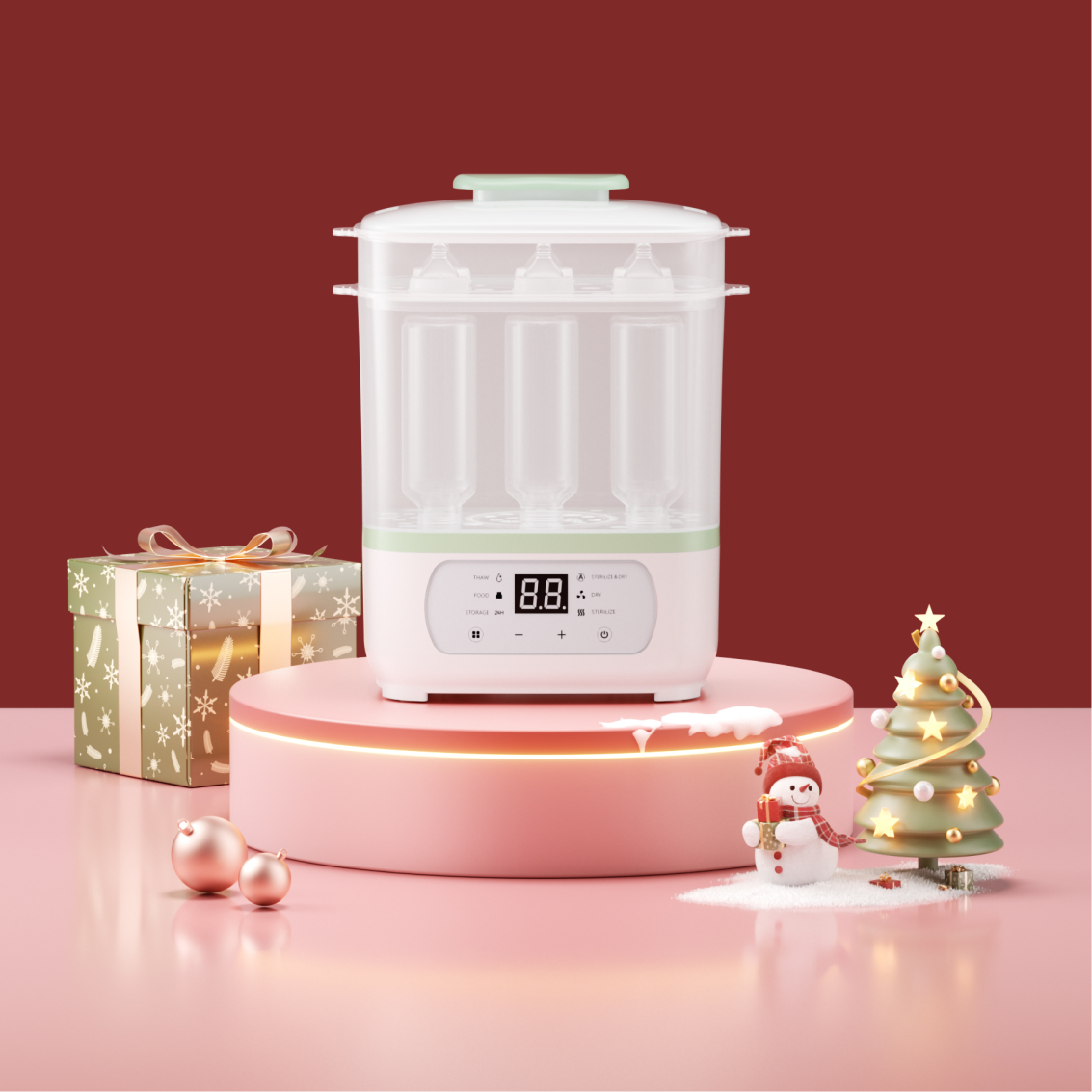 8-in-1 Babyflaschen Dampfsterilisator