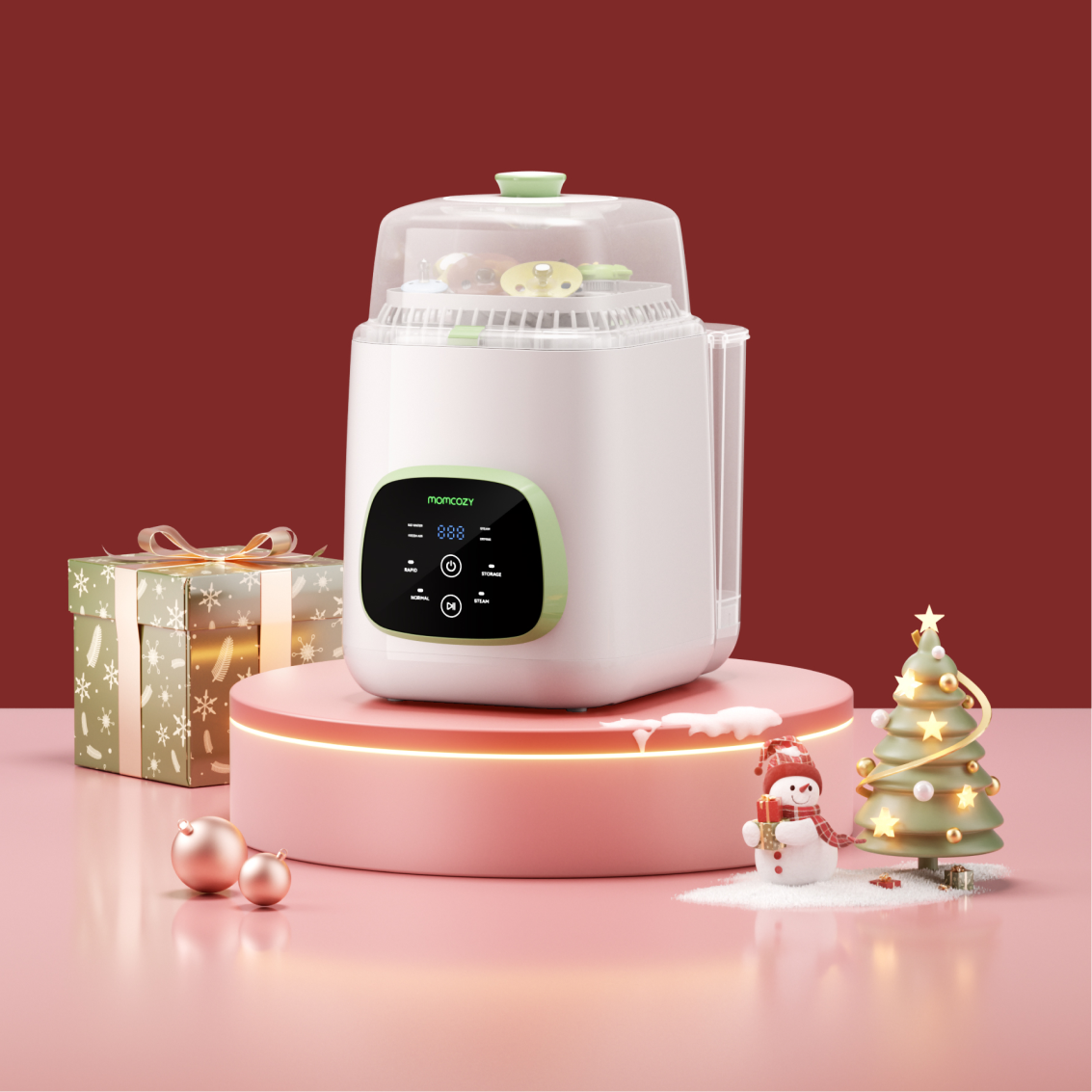 Momcozy KleanPal Pro Babyflaschenspülmaschine und Sterilisator