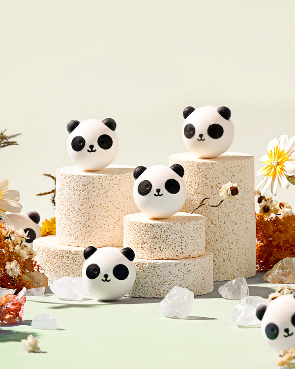 Natürliches Badebomben-Geschenkset in Panda-Form (14 Stück)