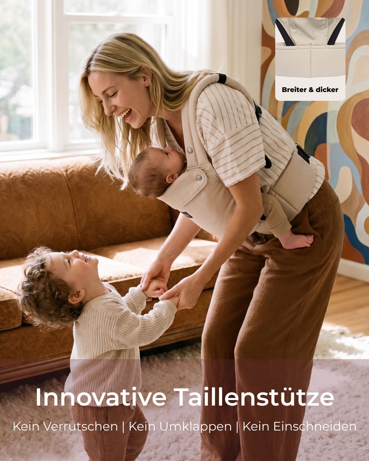 Momcozy PureHug Babytrage - Ergonomisch, gemütlich und federleicht