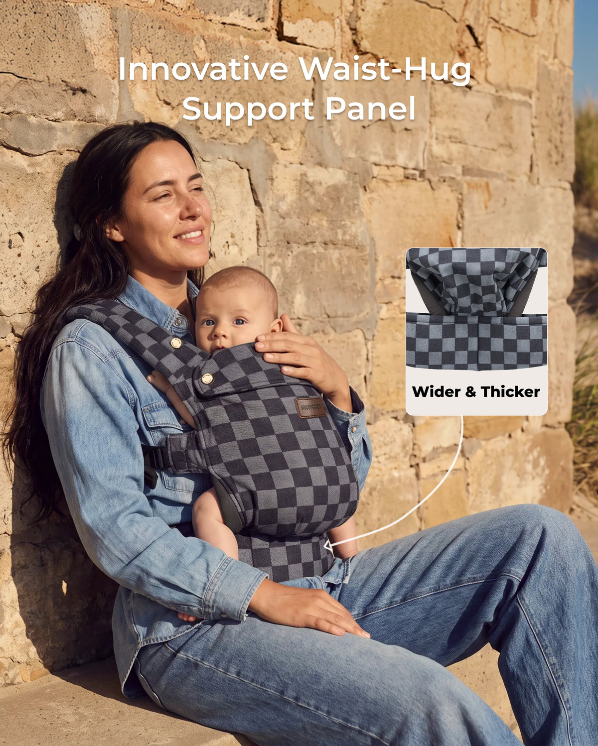 Momcozy PureHug Babytrage - Ergonomisch, gemütlich und federleicht