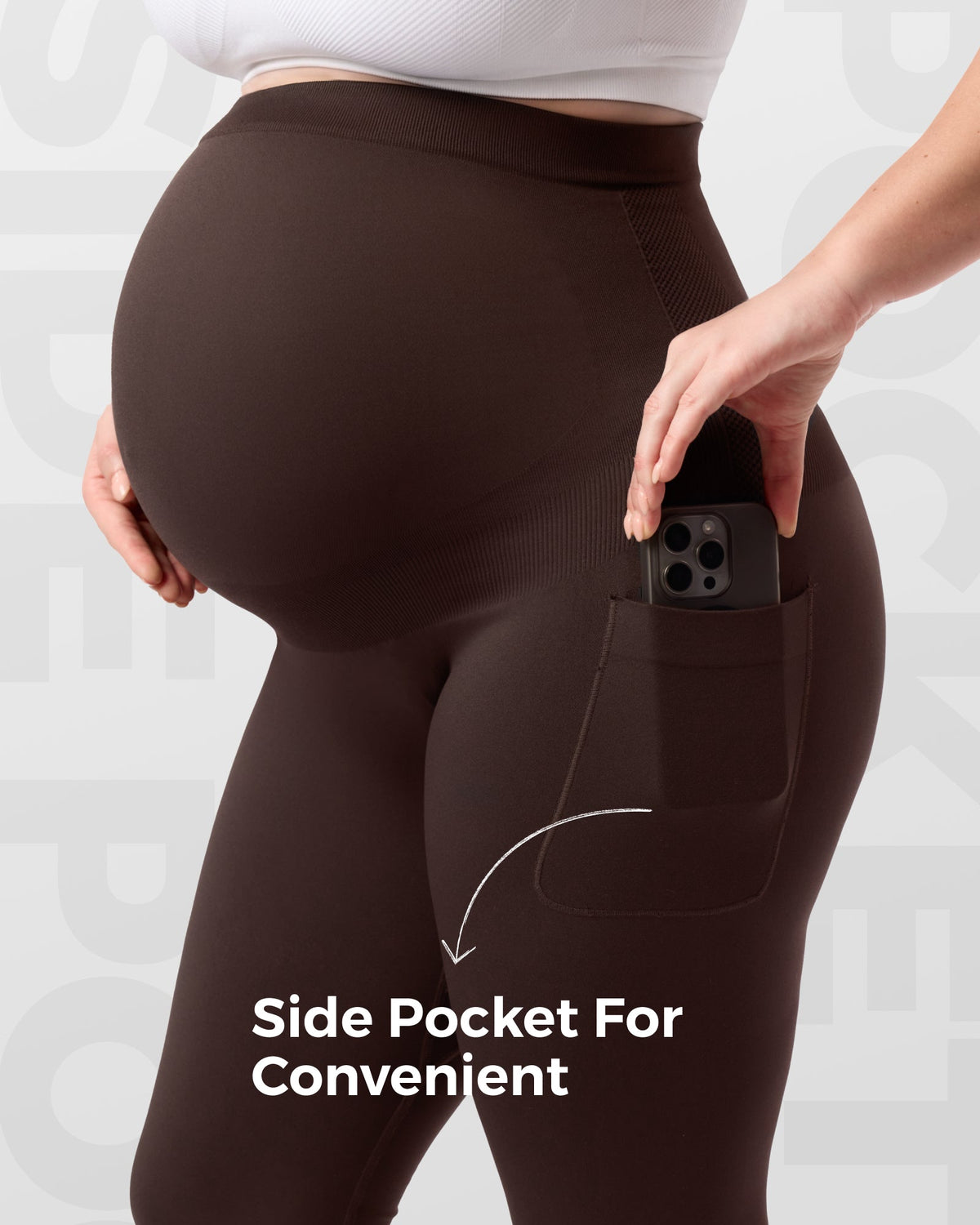 Umstandsleggings über dem Bauch – Umstands-Yogahosen