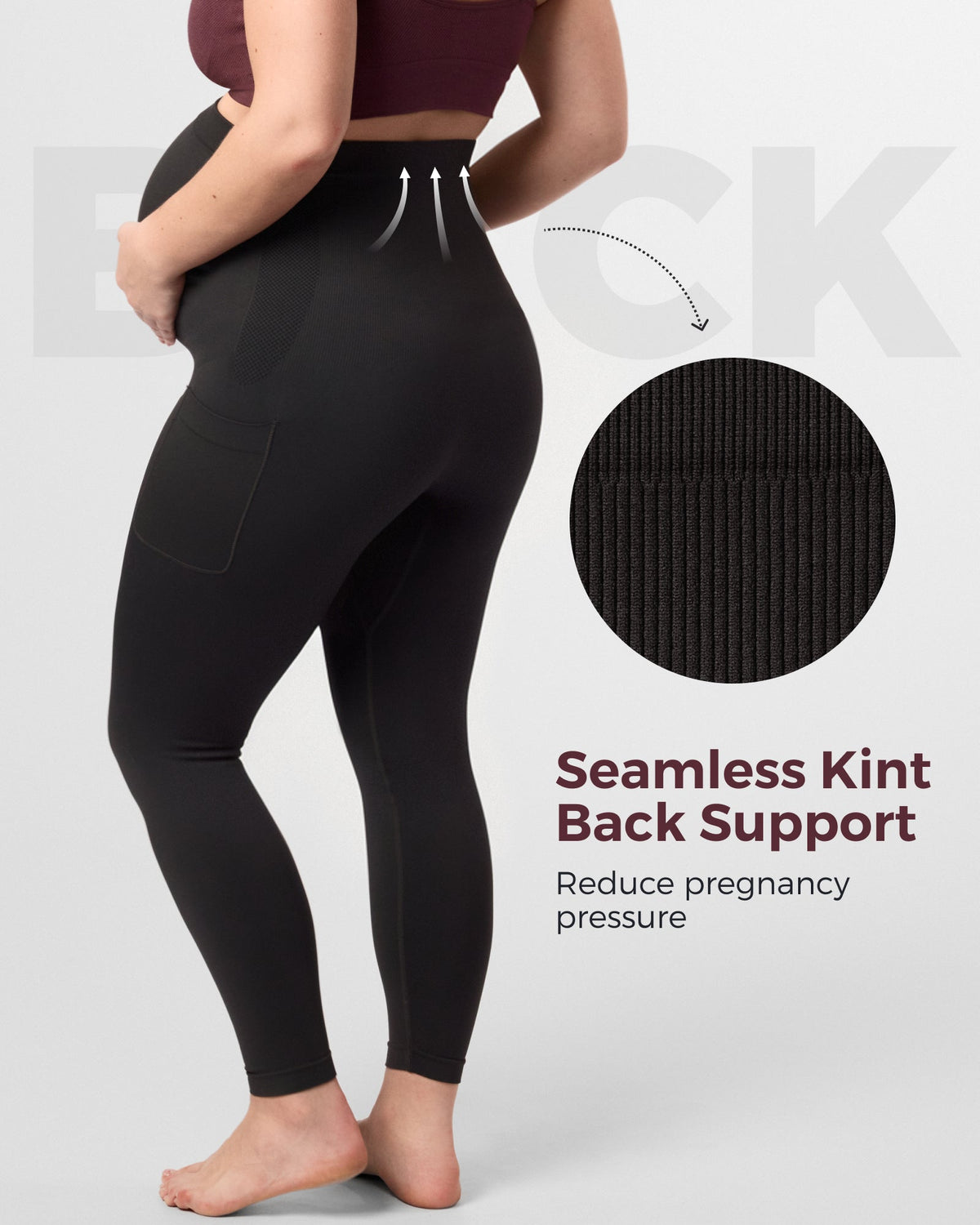 Umstandsleggings über dem Bauch – Umstands-Yogahosen