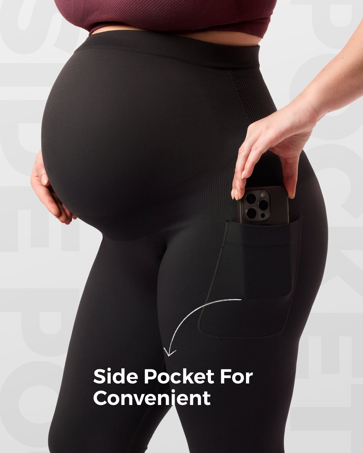 Umstandsleggings über dem Bauch – Umstands-Yogahosen