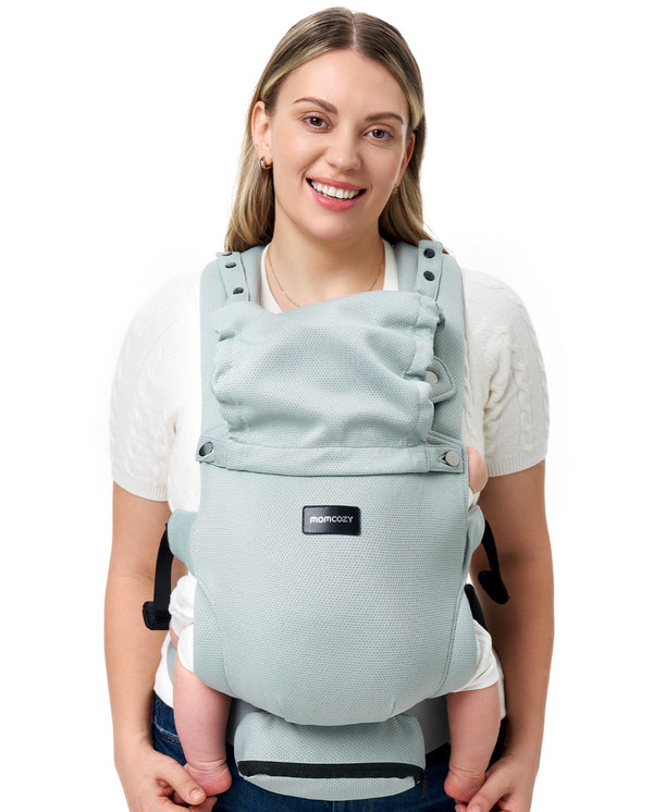 Atmungsaktive Airmesh Babytrage mit Sonnenschutz