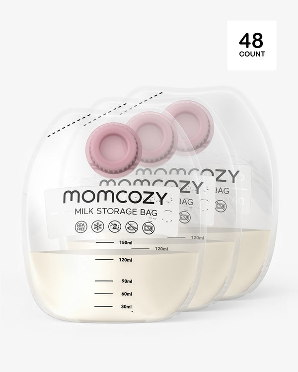 Momcozy Schraubbare Muttermilchaufbewahrungsbeutel (48PCS)