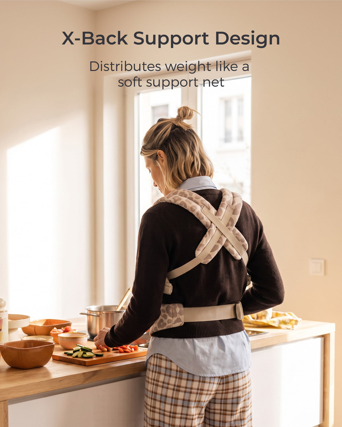 Momcozy PureHug Babytrage - Ergonomisch, gemütlich und federleicht