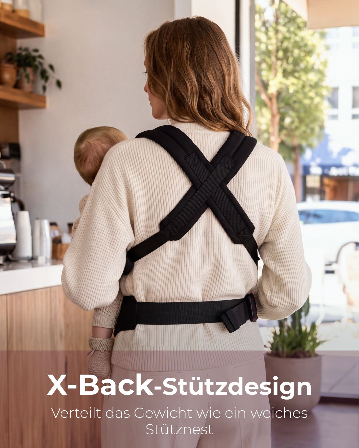 Momcozy PureHug Babytrage - Ergonomisch, gemütlich und federleicht
