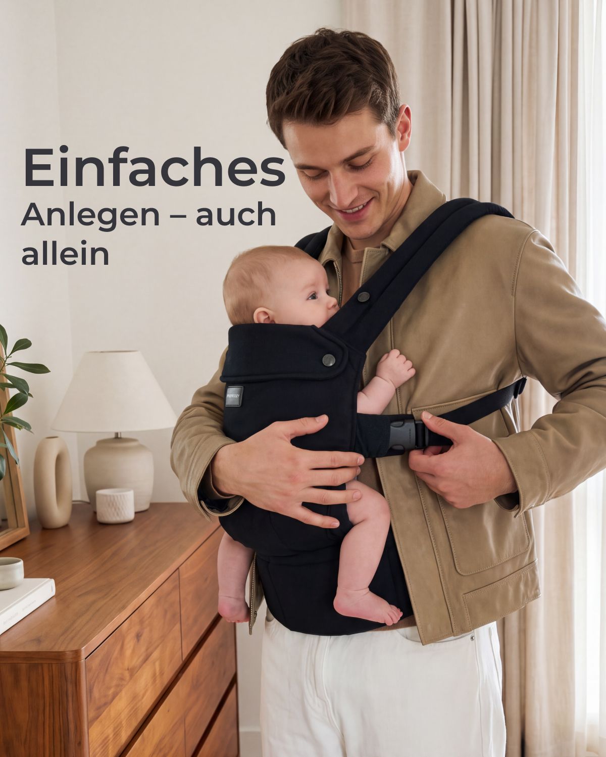 Momcozy PureHug Babytrage - Ergonomisch, gemütlich und federleicht